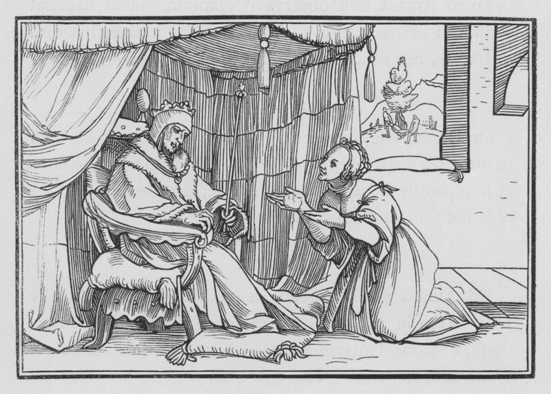 Abishag Chérissant David, 1 Rois I, 3 - Hans after Holbein the Younger