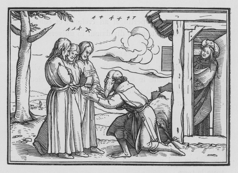 Abraham Reçoit Trois Anges, Genèse XVIII, 2 - Hans after Holbein the Younger