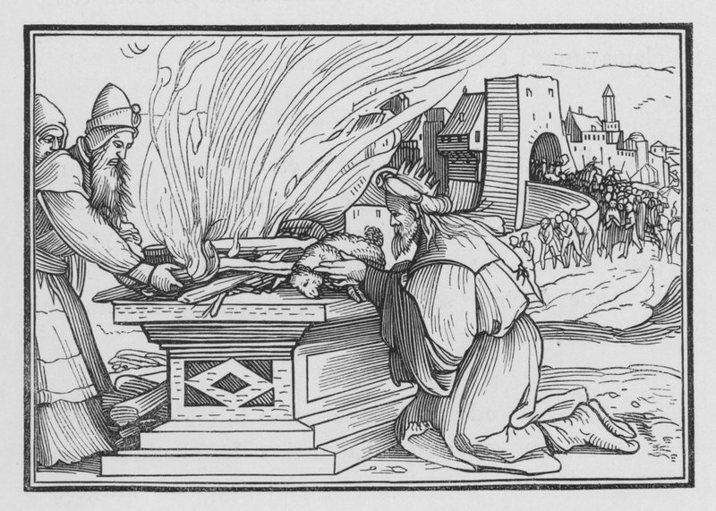 Achaz règne très méchamment, 2 Rois XVI, 12 - Hans after Holbein the Younger