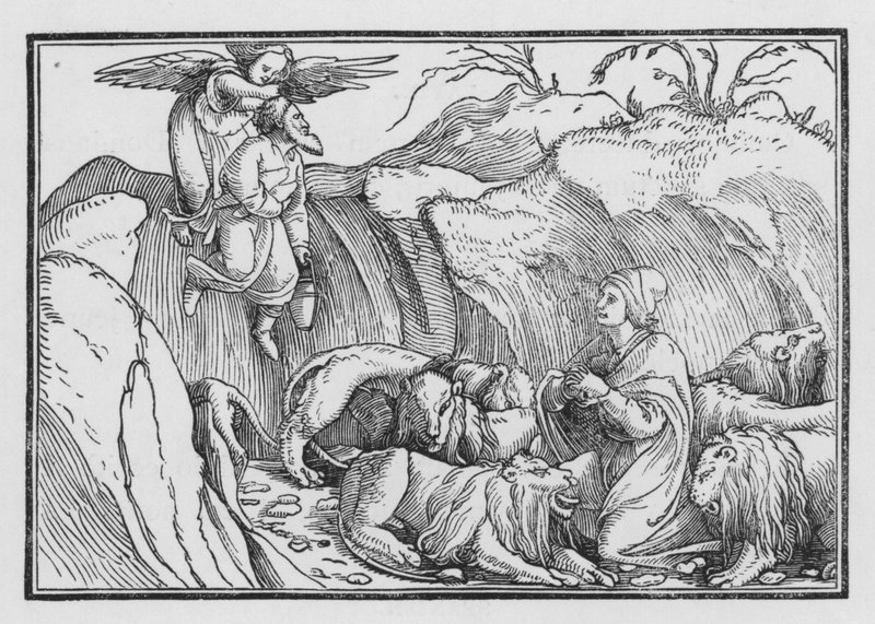 Daniel dans la fosse aux lions, Bel et le Dragon I, 36 - Hans after Holbein the Younger