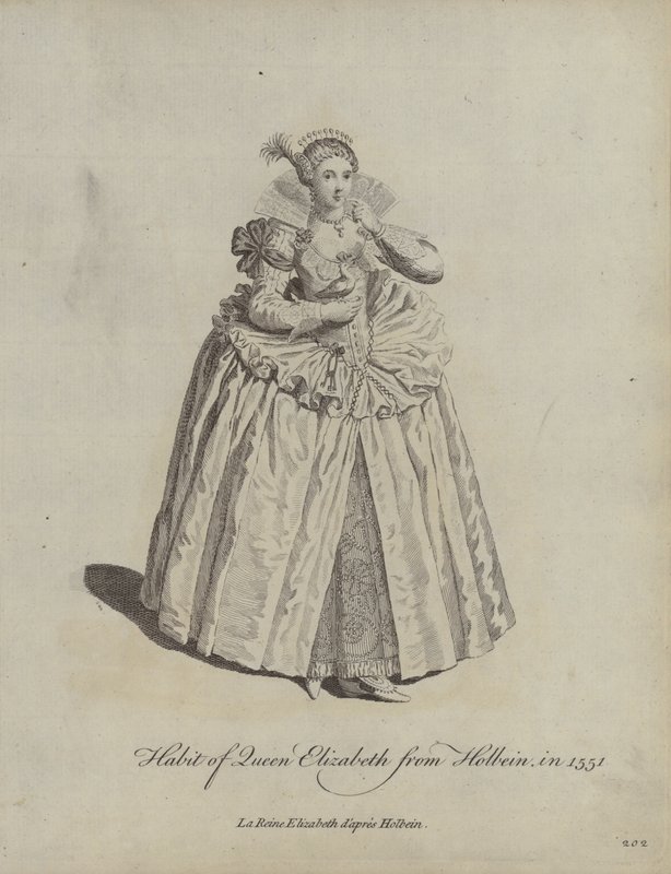 Habit de la reine Elizabeth d