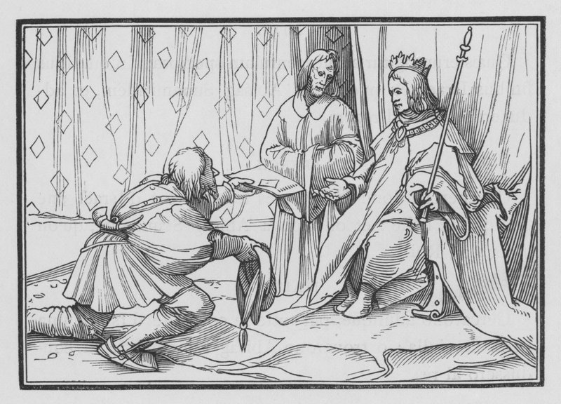 Hiram Envoie Féliciter Salomon, 1 Rois V, 1 - Hans after Holbein the Younger