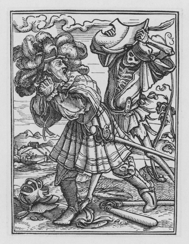 La Danse Macabre de Holbein : Le Comte - Hans after Holbein the Younger