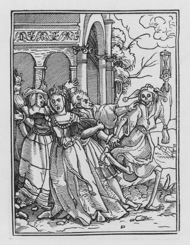 La Danse Macabre de Holbein : La Reine - Hans after Holbein the Younger