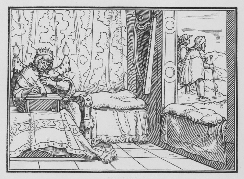 Le bonheur des pieux, Psaume I, 1 - Hans after Holbein the Younger