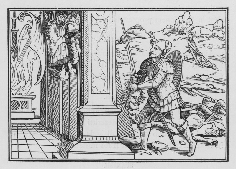 La défaite et la mort de Saül, 1 Chroniques X, 10 - Hans after Holbein the Younger