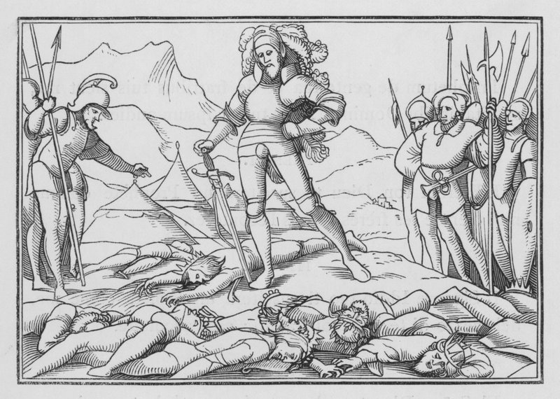 Trente et Un Rois Frappés par Josué, Josué XII, 7 - Hans after Holbein the Younger