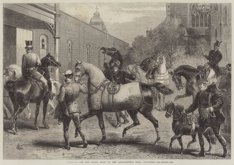 Arrivées pour le Salon du Cheval à l