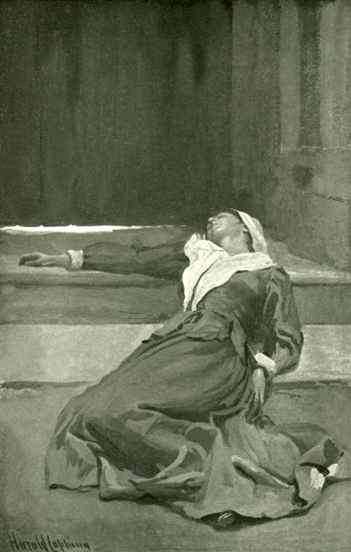 Miséricorde à la porte - Harold Copping