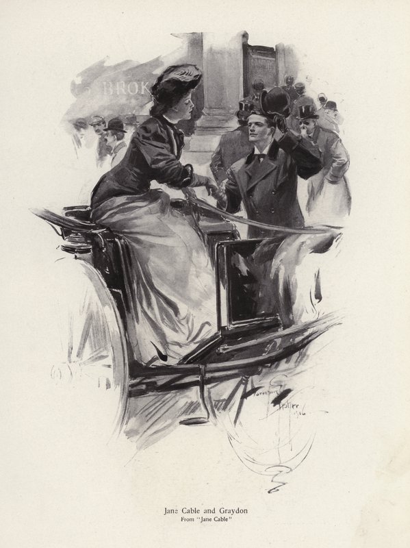 Personnages Jane Cable et Graydon du roman Jane Cable, de George Barr McCutcheon - Harrison Fisher