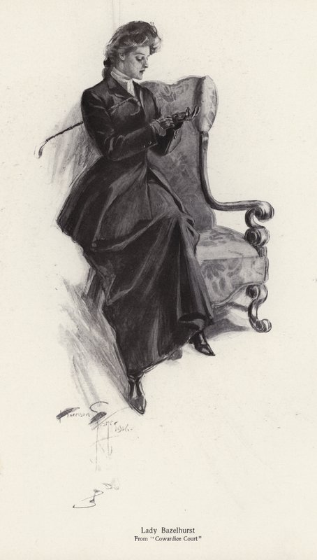 Le personnage Lady Bazelhurst du roman Cowardice Court, par George Barr McCutcheon - Harrison Fisher