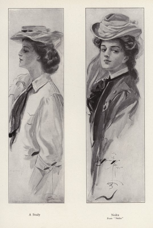 Le personnage Nedra du roman Nedra, de George Barr McCutcheon - Harrison Fisher
