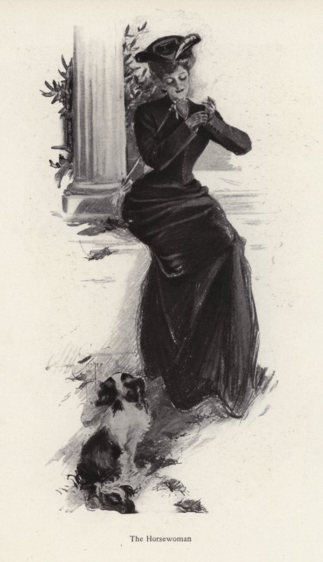 Jeune femme et son chien attendant pour faire de l