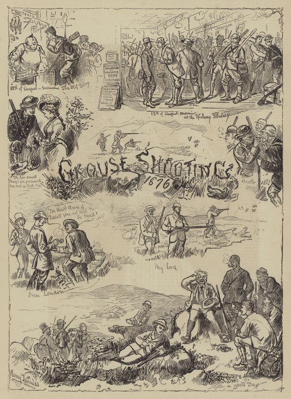 Chasse au tétras, 1876 - Harry Furniss