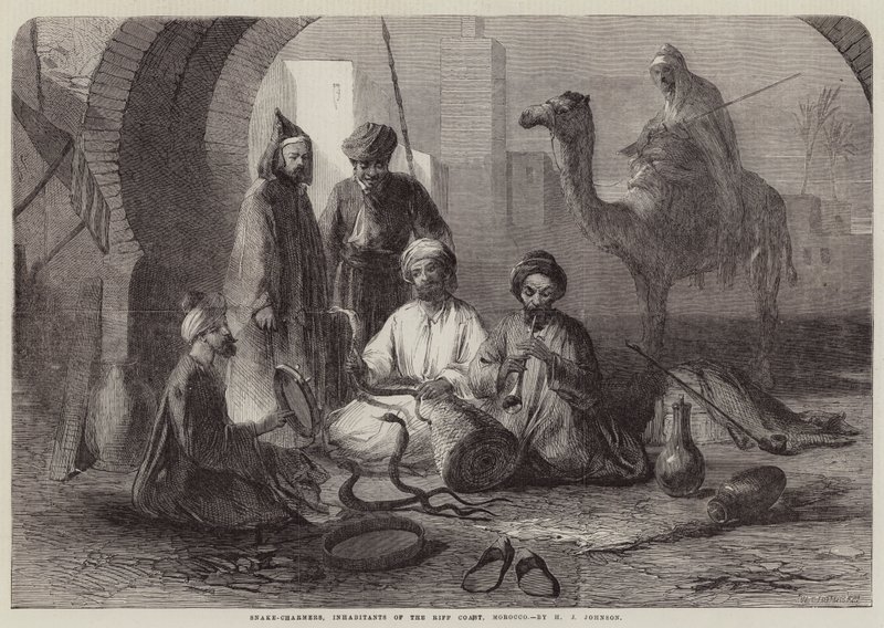 Charmeurs de serpents, habitants de la côte du Rif, Maroc - Harry John Johnson
