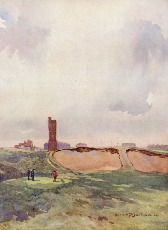 Terrains de Golf : Littlestone, le coup du dix-septième départ - Harry (1878 1950) Rountree