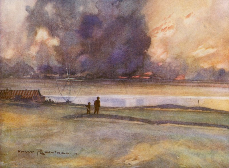 Terrains de golf : Porthcowl, en route vers le dix-huitième green - Harry (1878 1950) Rountree
