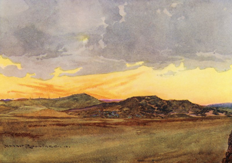 Terrains de golf : Prestwick, vue arrière des "Alpes" - Harry (1878 1950) Rountree