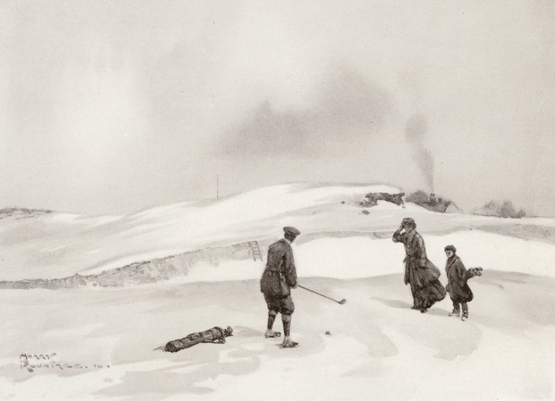 Terrains de golf : Skegness, le deuxième coup au neuvième trou - Harry (1878 1950) Rountree