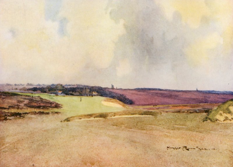 Terrains de golf : Walton Heath, deuxième coup au septième trou - Harry (1878 1950) Rountree