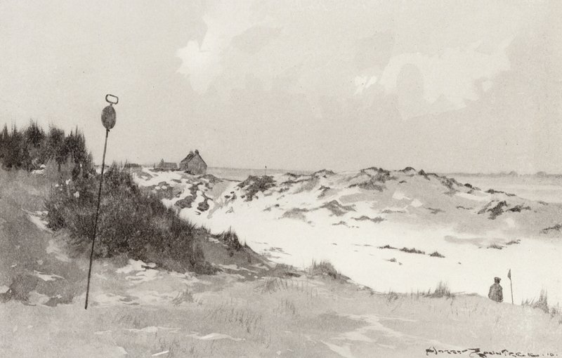 Terrains de golf : Hunstanton, sous la neige - Harry (1878 1950) Rountree