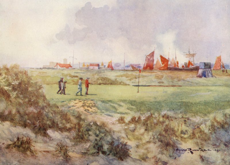 Terrains de golf : Rye, le quinzième green - Harry (1878 1950) Rountree