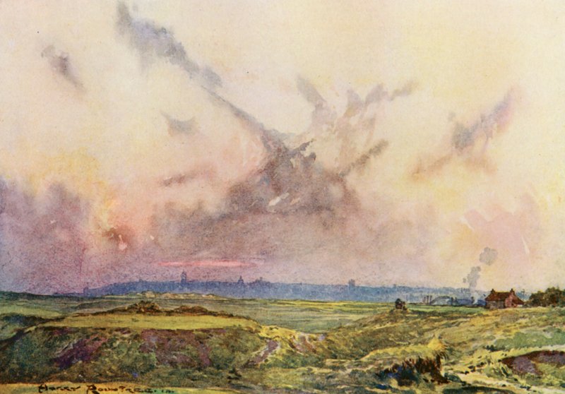 Terrains de golf : St Andrews, la ville au loin - Harry (1878 1950) Rountree