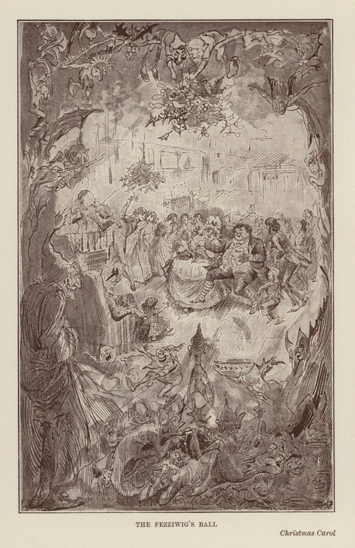 Livres de Noël de Charles Dickens : Un chant de Noël - Harry (after) Furniss