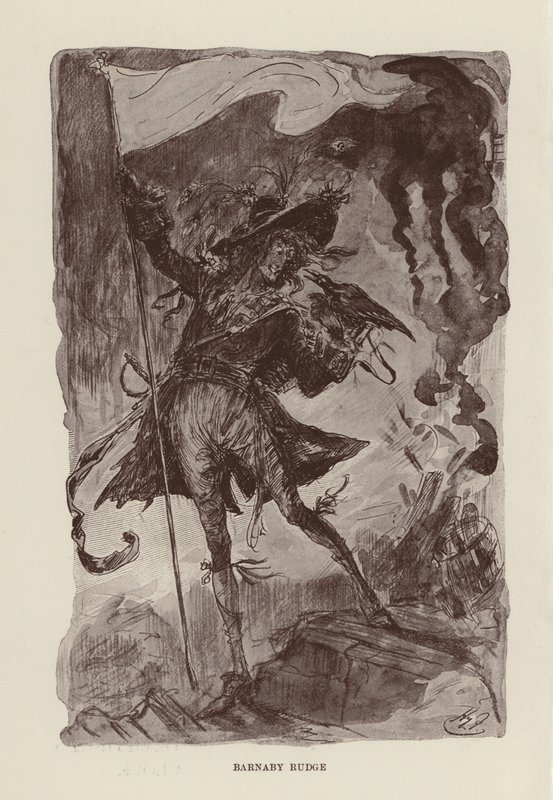 Illustration pour Barnaby Rudge de Charles Dickens - Harry (after) Furniss