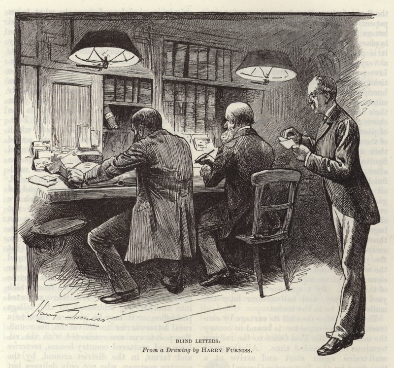 Lettres aveugles - Harry Furniss