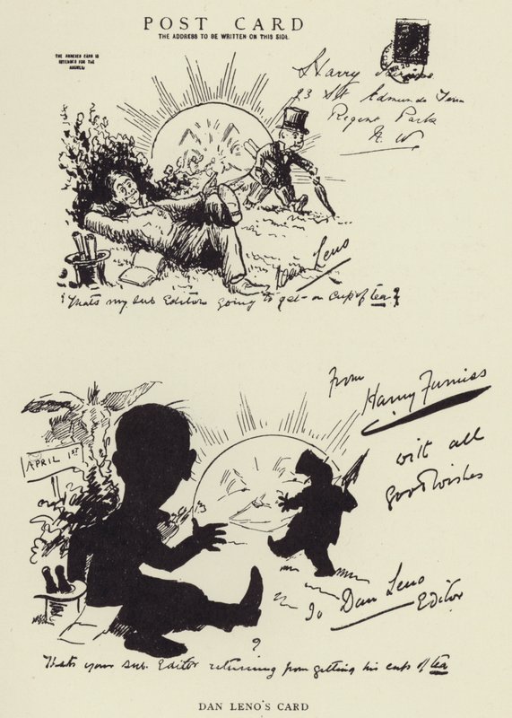 La carte de Dan Leno - Harry Furniss