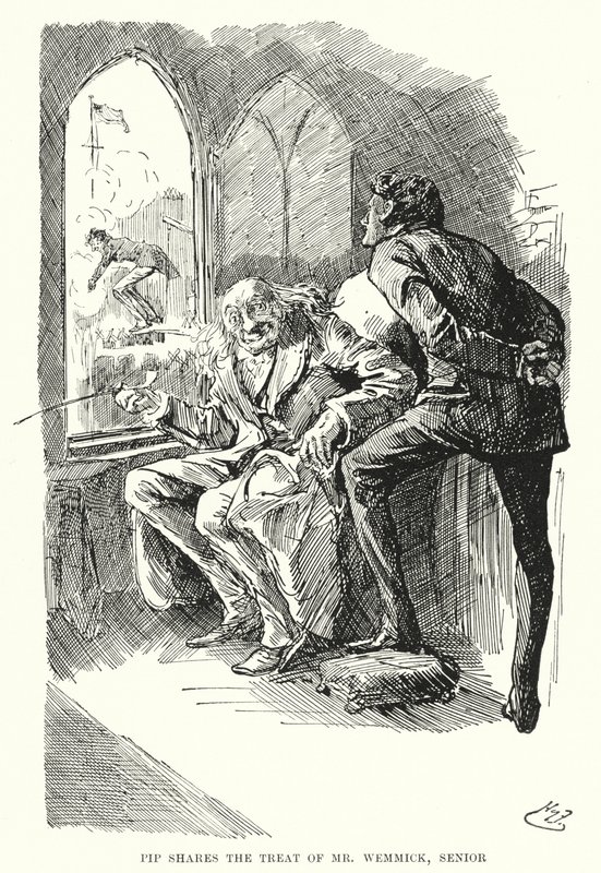 Illustration pour Les Grandes Espérances par Charles Dickens - Harry Furniss