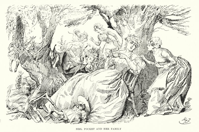 Illustration pour Les Grandes Espérances par Charles Dickens - Harry Furniss