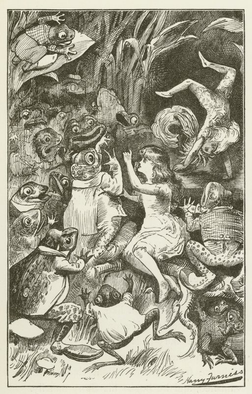 Illustration pour Sylvie et Bruno par Lewis Carroll - Harry Furniss