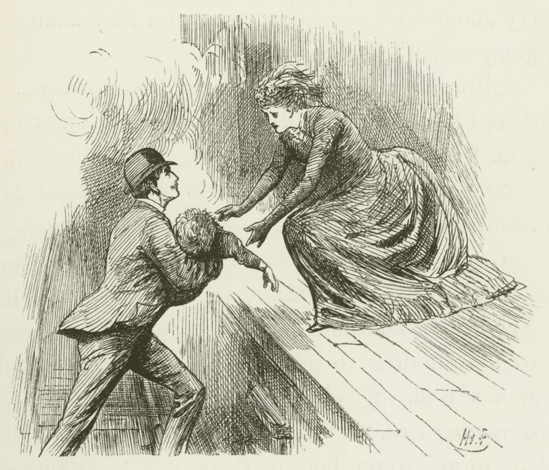 Illustration pour Sylvie et Bruno par Lewis Carroll - Harry Furniss