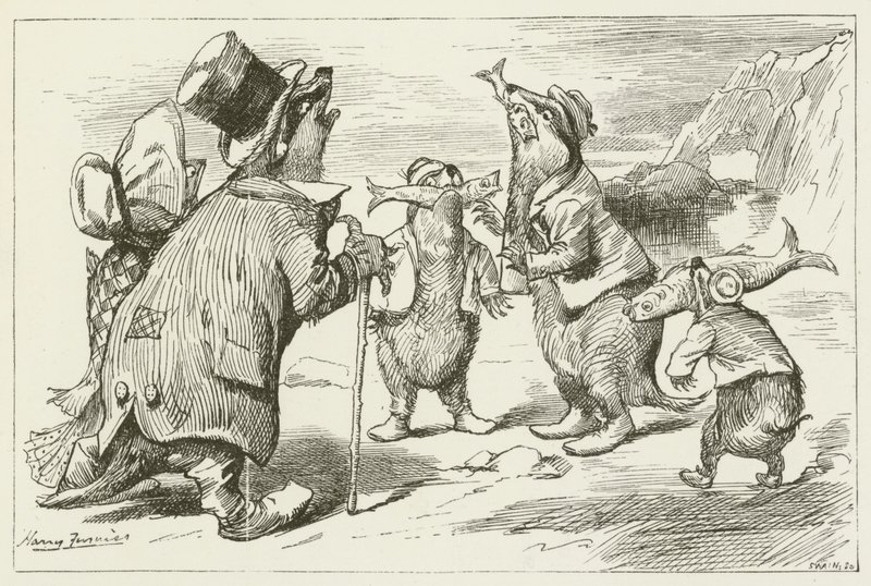 Illustration pour Sylvie et Bruno par Lewis Carroll - Harry Furniss