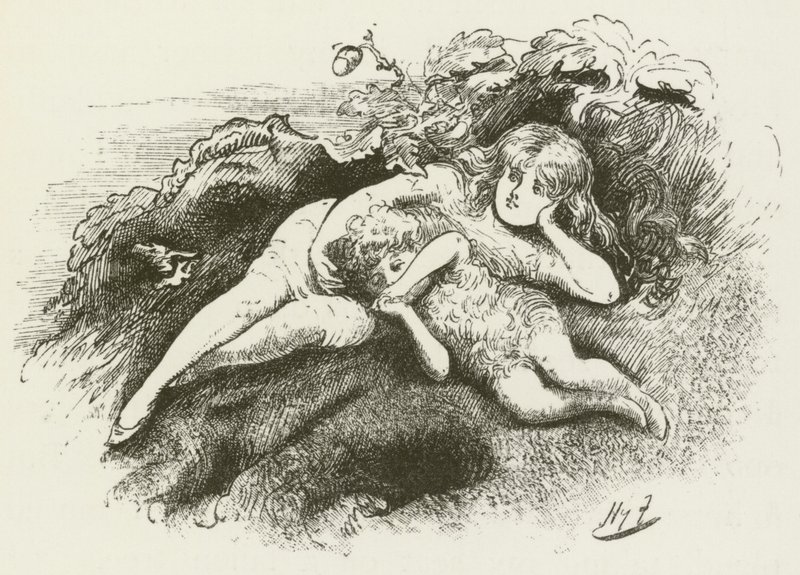 Illustration pour Sylvie et Bruno par Lewis Carroll - Harry Furniss
