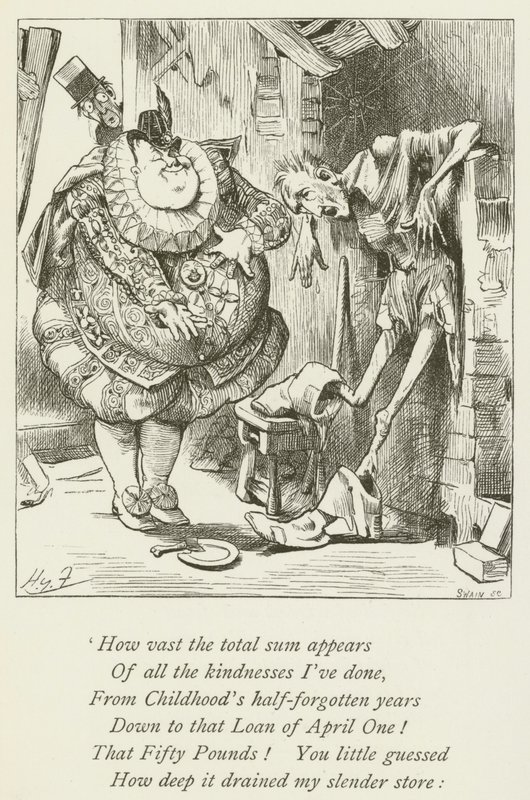 Illustration pour Sylvie et Bruno par Lewis Carroll - Harry Furniss