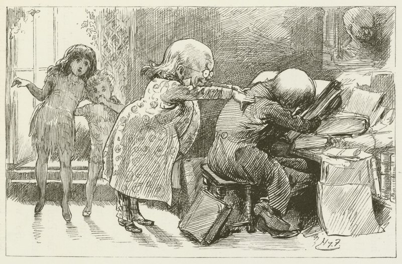 Illustration pour Sylvie et Bruno par Lewis Carroll - Harry Furniss