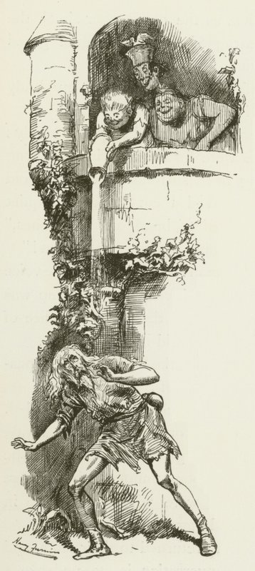 Illustration pour Sylvie et Bruno par Lewis Carroll - Harry Furniss