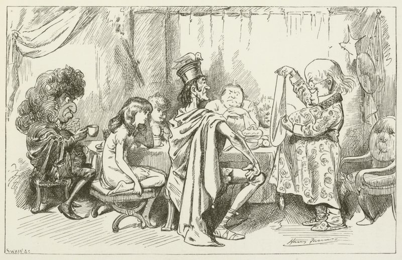Illustration pour Sylvie et Bruno par Lewis Carroll - Harry Furniss