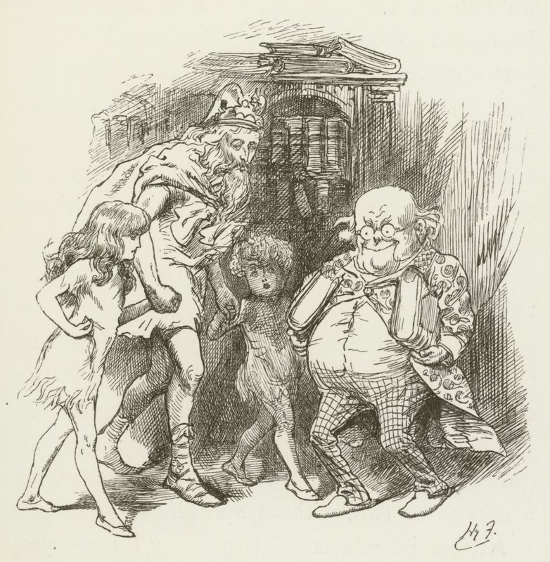 Illustration pour Sylvie et Bruno par Lewis Carroll - Harry Furniss