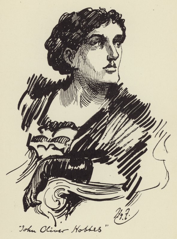 John Oliver Hobbes - Harry Furniss