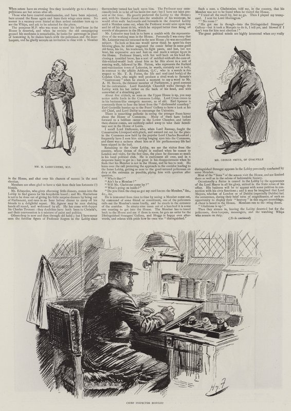 La vie au Parlement, des étrangers dans la Chambre - Harry Furniss