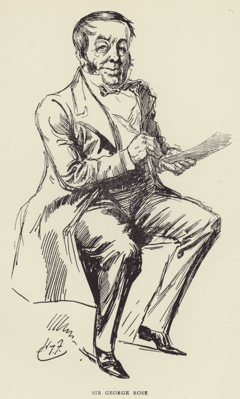 Sir George Rose - Harry Furniss
