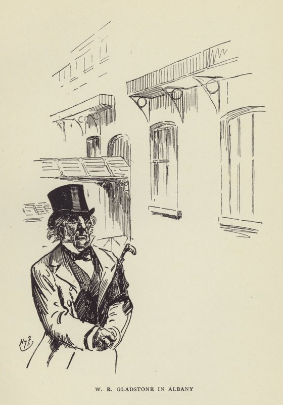 W. E. Gladstone à Albany - Harry Furniss