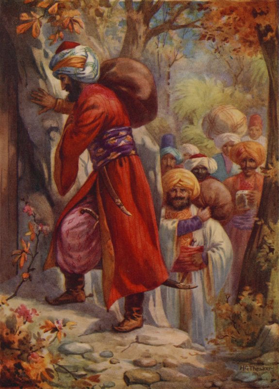 "Sésame ouvre-toi ! (lithographie couleur) - Harry George Theaker