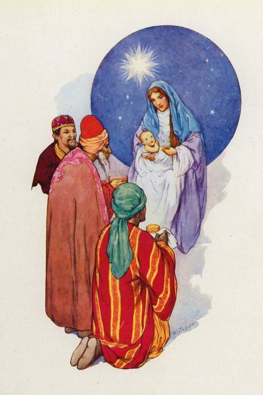 Les rois mages ont vu le jeune enfant avec Marie sa mère, ils se sont prosternés et l