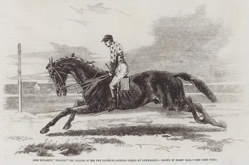 Vedette de Lord Zetland, la gagnante des Two Thousand Guineas Stakes à Newmarket - Harry Hall