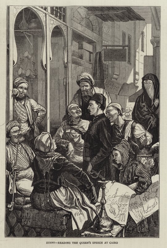 Égypte, lecture du Discours de la Reine au Caire - Harry Hamilton Johnston